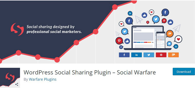 WordPress Social Sharing Plugin – Social Warfare.