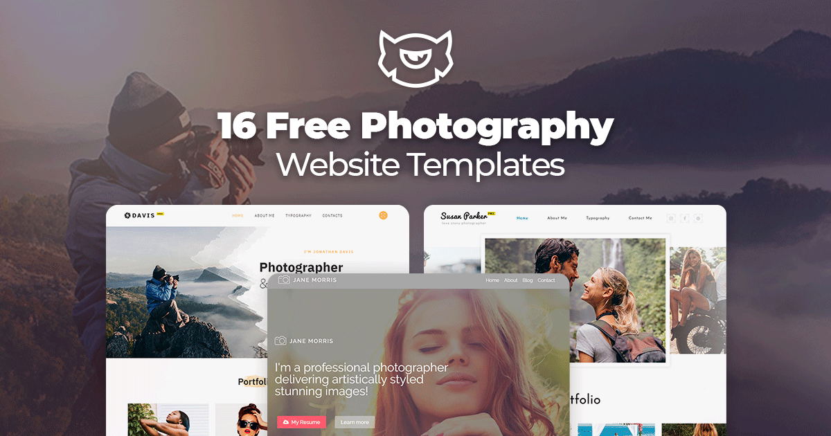 Free Photography Website Templates
