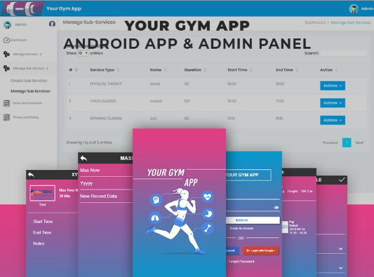 Your GYM App Template