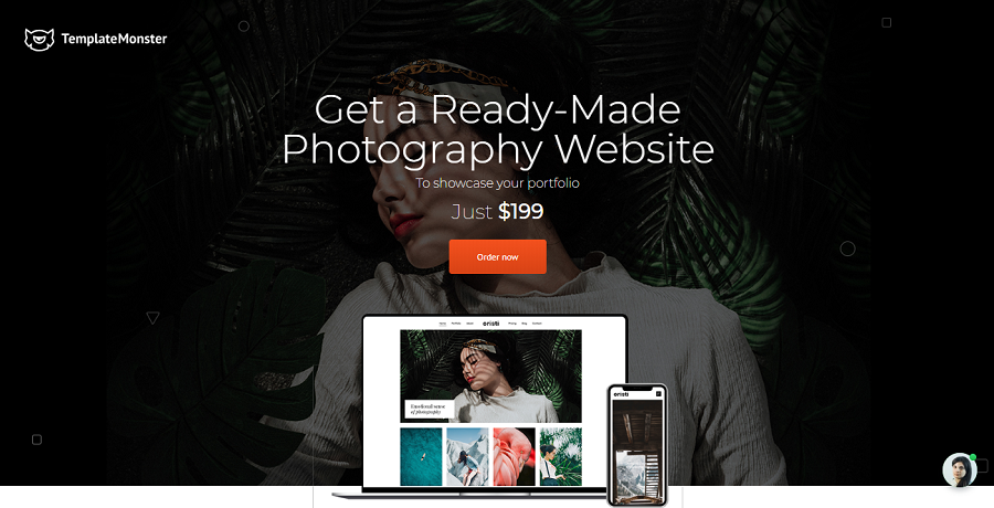 ready-made photography website