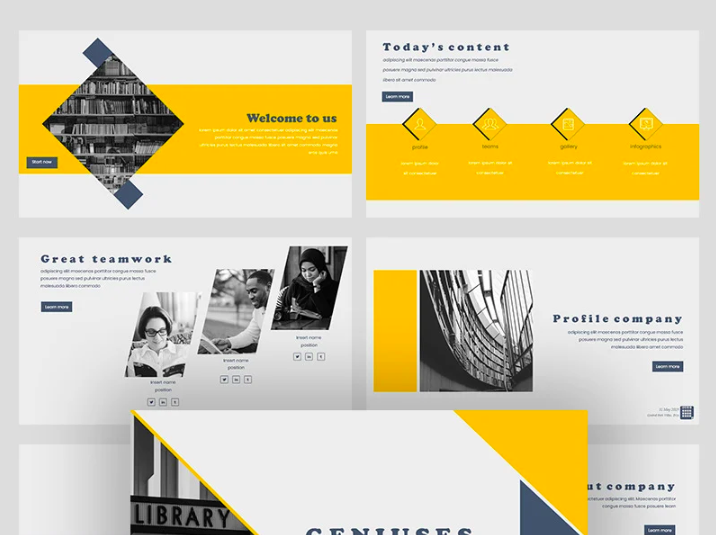 Genuises Creative Business PowerPoint Template