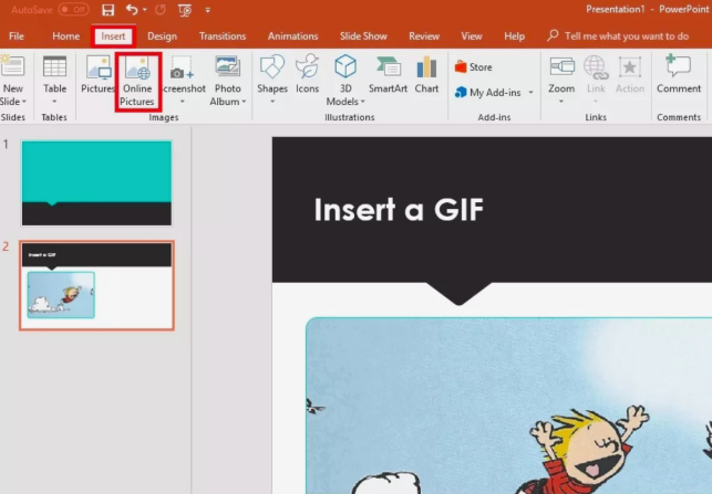 get access to the collection of PowerPoint GIF files