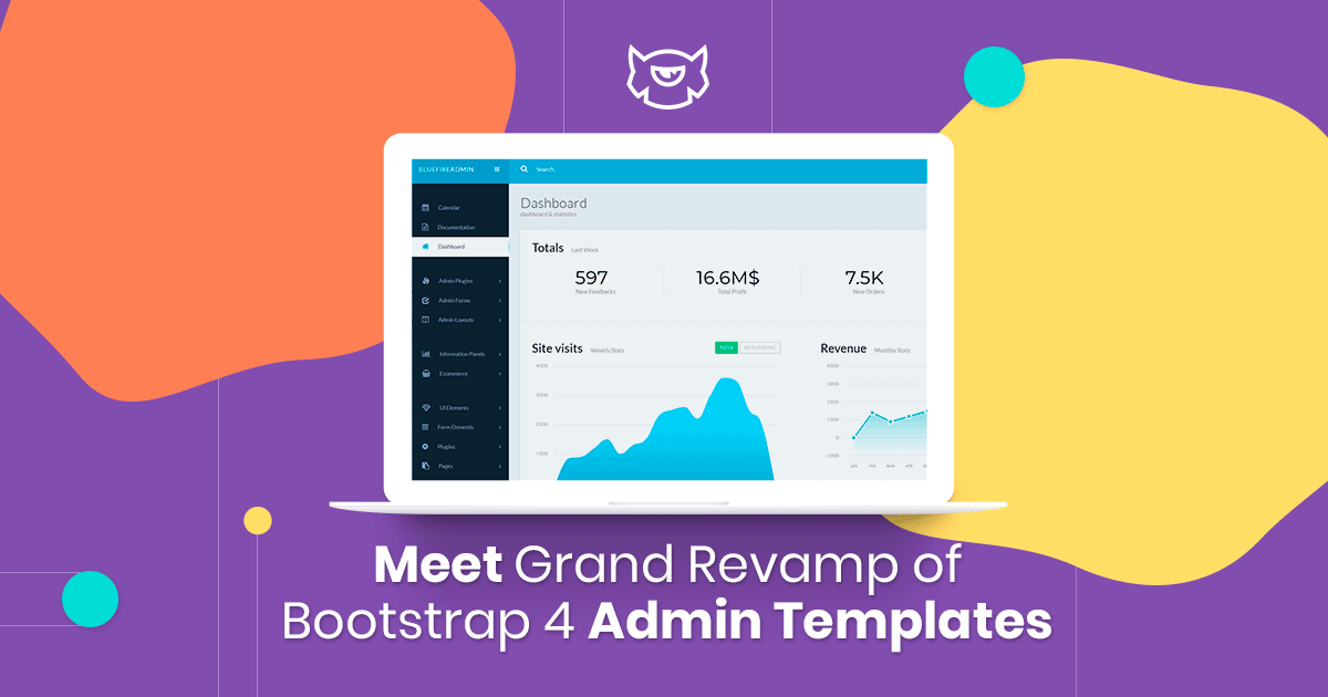 Grand Revamp of Bootstrap 4 Admin Templates