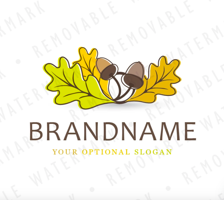 Oak Leaves Logo Template