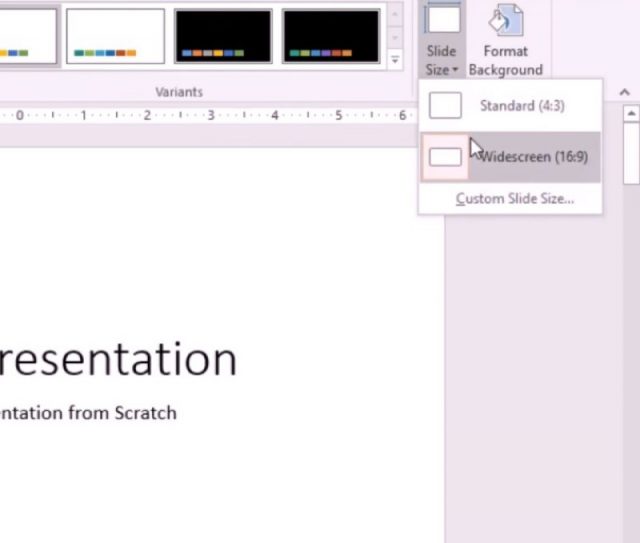 PowerPoint Slide Sizes General Information + Instructions for Resizing