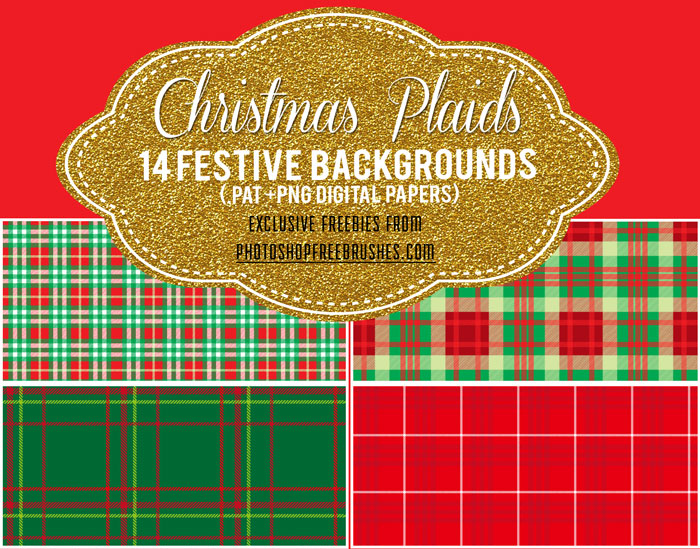 14 Christmas Plaid and Checkered Patterns