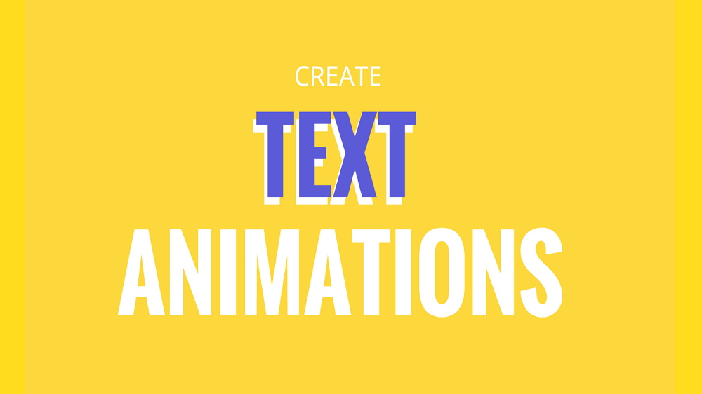create text animations