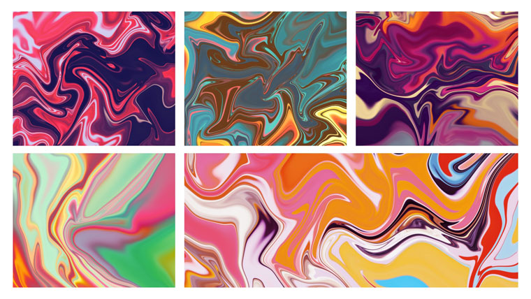 Abstract Vibrant Liquid Backgrounds Vol.1 Background.