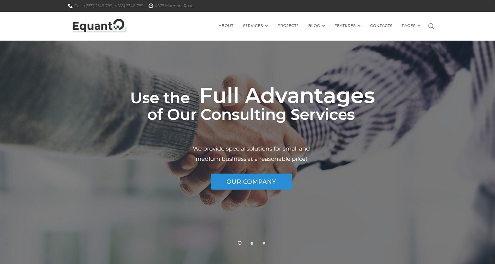 Equanto - Business Consulting Elementor WordPress Theme
