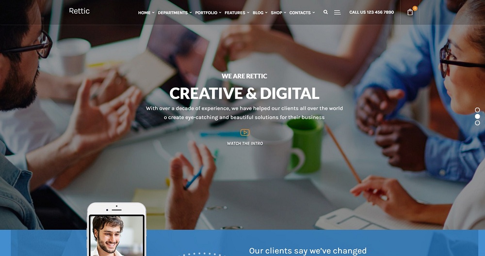 Rettic - Creative Agency WordPress Theme