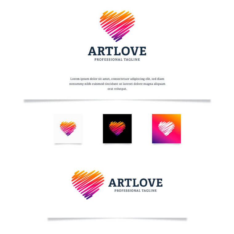Art Love Logo Template by AI80