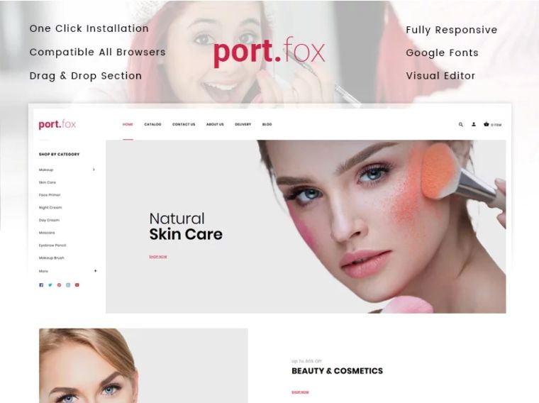 Portfox website template