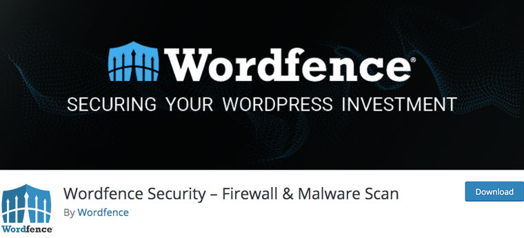 Wordpress plugin Wordfence Security.