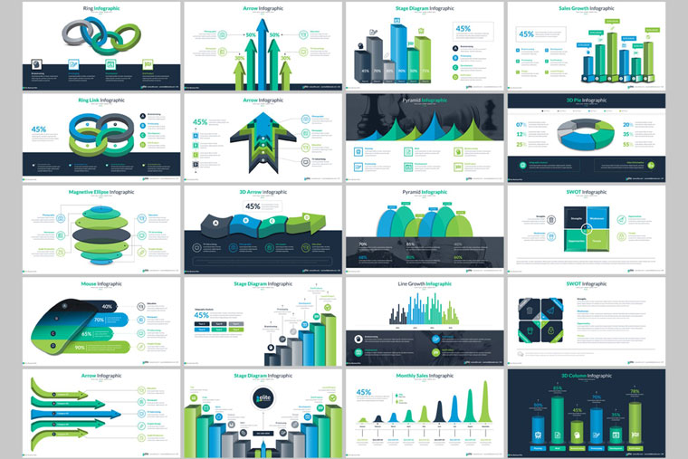 Business Infographic Presentation PowerPoint Template.