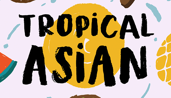 Tropical Asian beach font