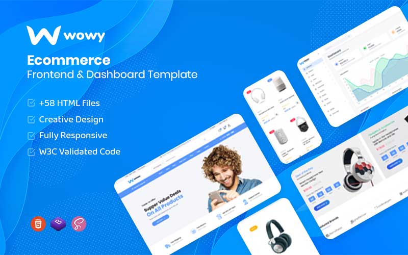 Wowy - Bootstrap 5 Ecommerce Frontend & Dashboard HTML Template.
