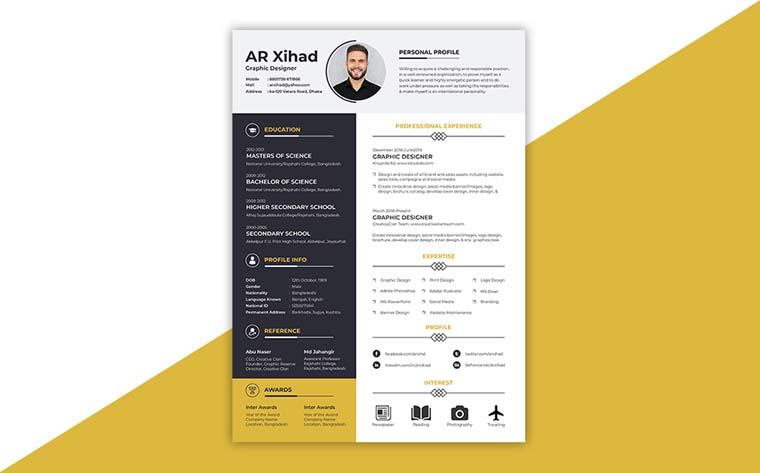 Clean Resume Template.