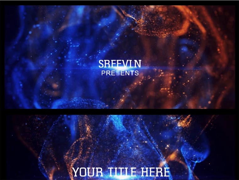 Awards Particles Titles After Effects Intro.
