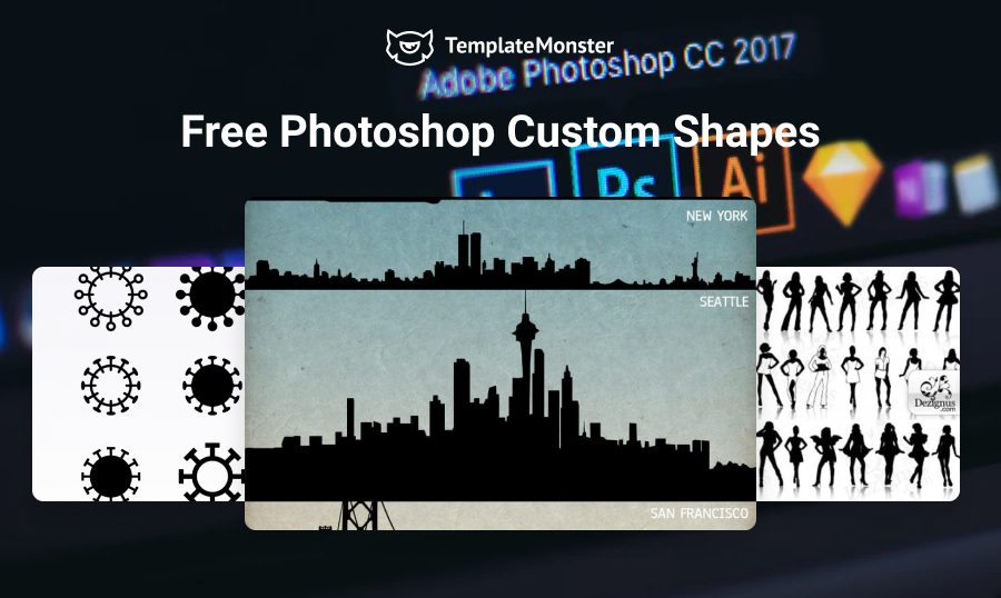 allintitle:photoshop cc custom shapes free download