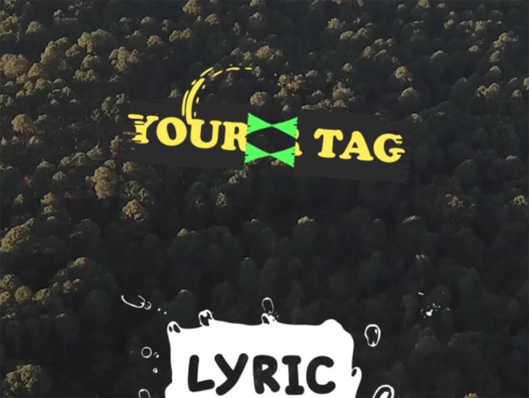 Lyric Titles | Text Animation Template After Effects Intro.