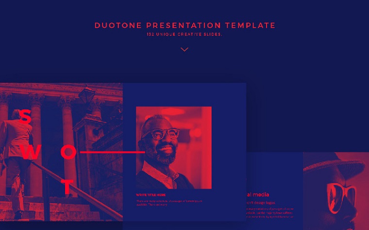 Duotone PowerPoint Template.