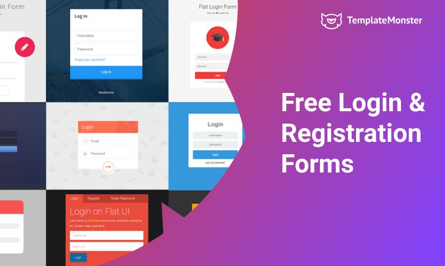 100 FREE HTML5 CSS3 Sign-in Registration Forms