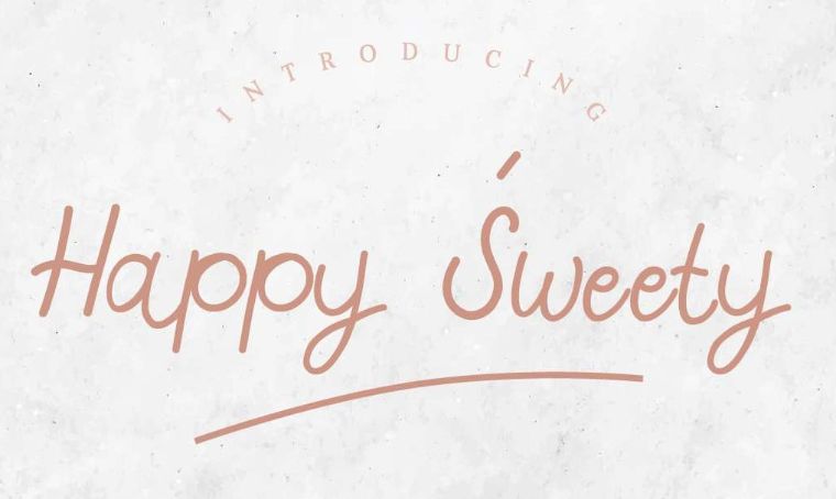 happy sweety font