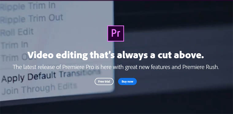Adobe Premiere Pro.