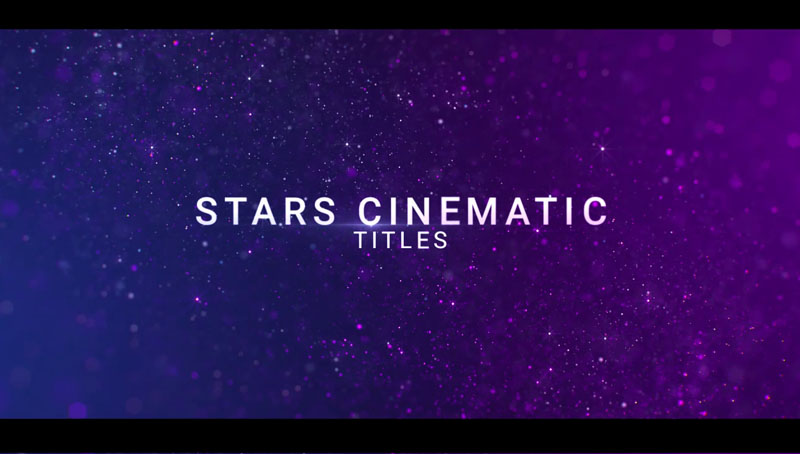 Stars Cinematic Titles After Effects Intro.