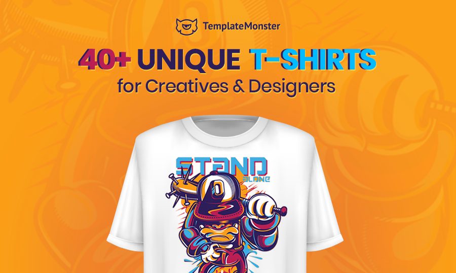 40+ Unique T-Shirts for Creatives & Designers.