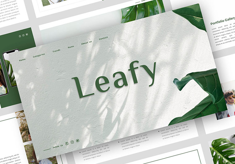 LEAFY PowerPoint Template.
