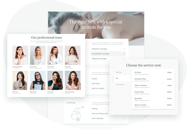 Once – Spa Website Template for Elementor.