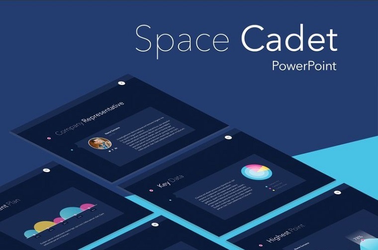 Space Cadet PowerPoint Template.