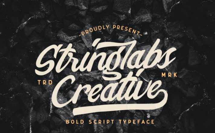 Stringlabs Creative - Bold Script  cursive Font