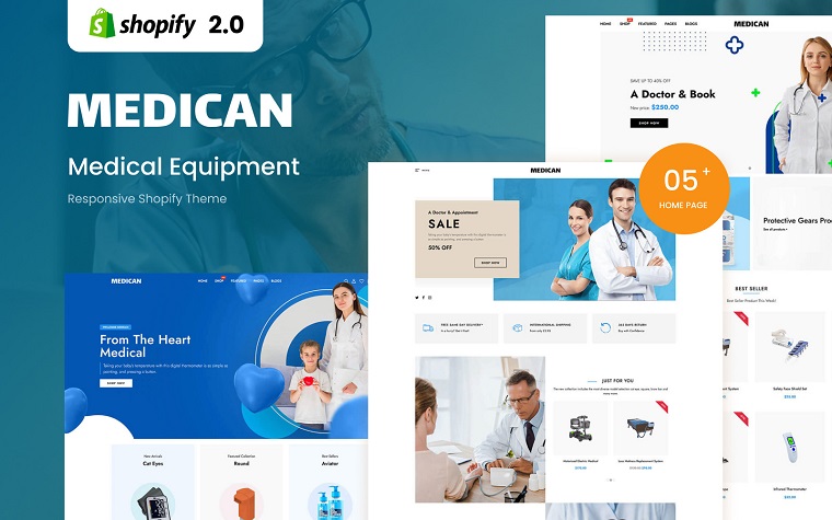Medican - Medical Equipment Responsive Shopify Theme.