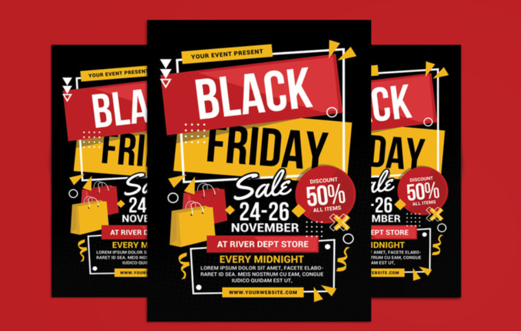 Black Friday Big Sale Flyer.