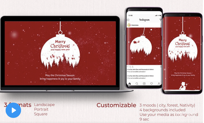 after effects christmas templates
