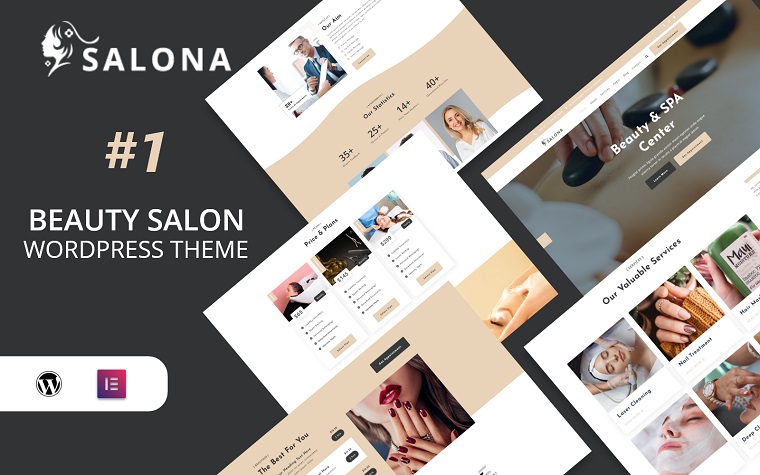 Salona - Nail spa, Massage spa and Salon WordPress Theme.