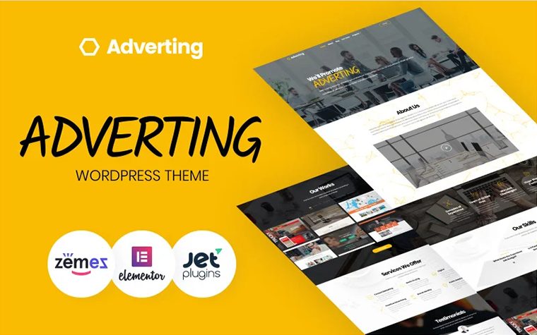 Adverting - Advertising Agency Business WordPress theme- Business Ideas for Women