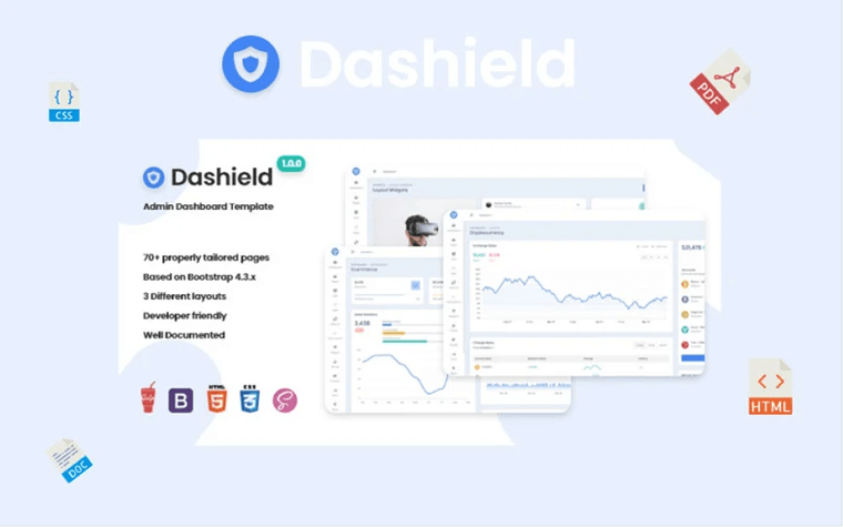 Dashield - Bootstrap 4 Admin Template
