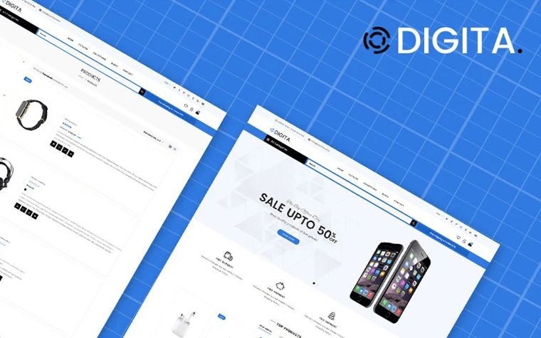 Digita - Electronics Store eCommerce Clear Shopify Theme