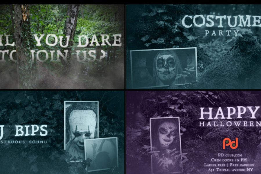horror after effects templates