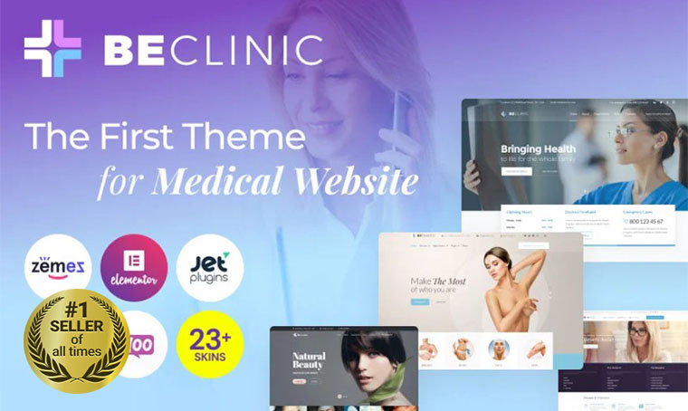 BeClinic Medical WordPress theme