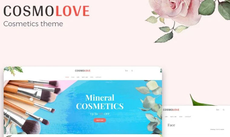 Cosmolove - Cosmetics Store fashion WordPress theme