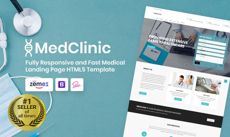 MedClinic Landing page bestseller