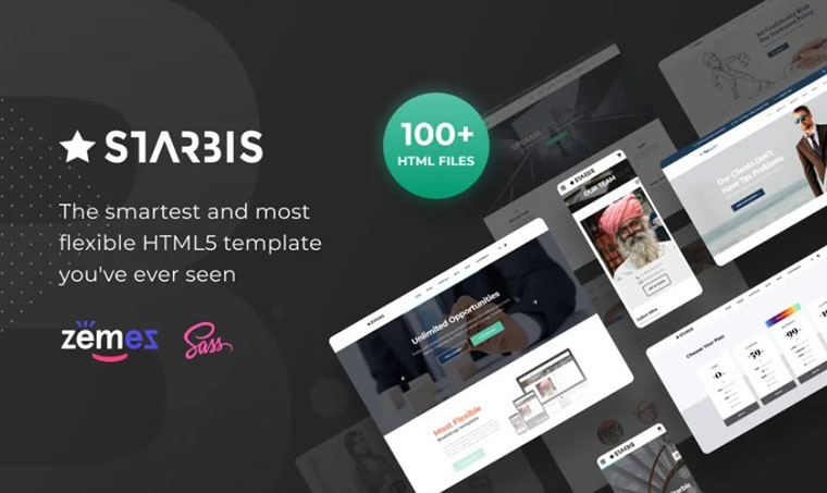 Starbis Business HTML template with slider