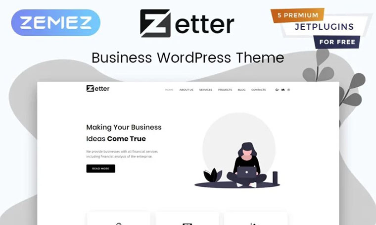 Zetter - Business Multipurpose WordPress theme