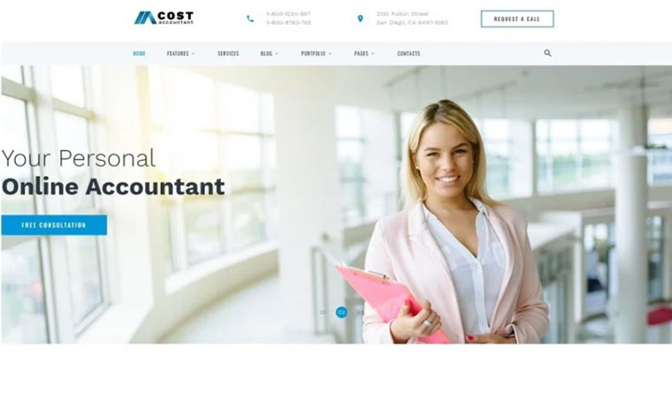 Cost - accountant HTML5 template