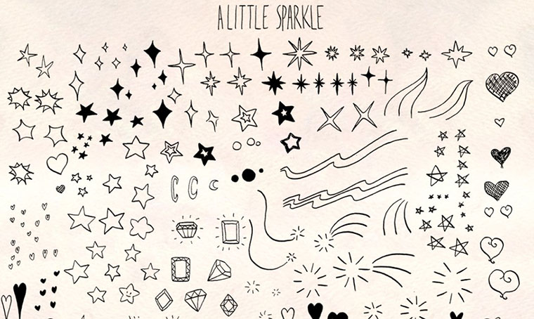 84 Sparkle and Stars Illustration