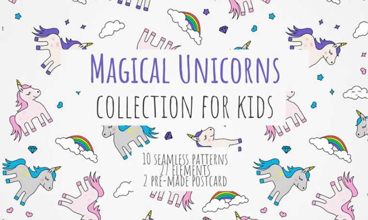 Magical Unicorns Collection Pattern